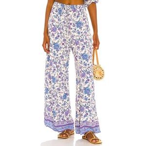 Spell Folk Song Wide Leg Pants sky